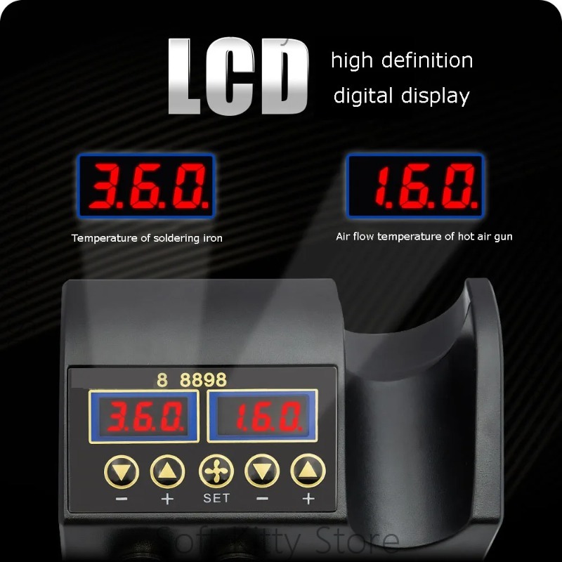 Stazione di Saldatura 2 in 1 d - 2 In 1 Soldering Rework Station 750W recensione e prezzo