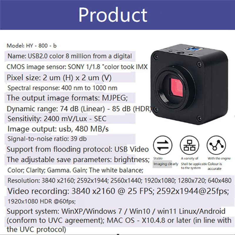 【A17Z】Kit Fotocamera per Micro - 4K Microscope Camera Sony Sensor recensione e prezzo