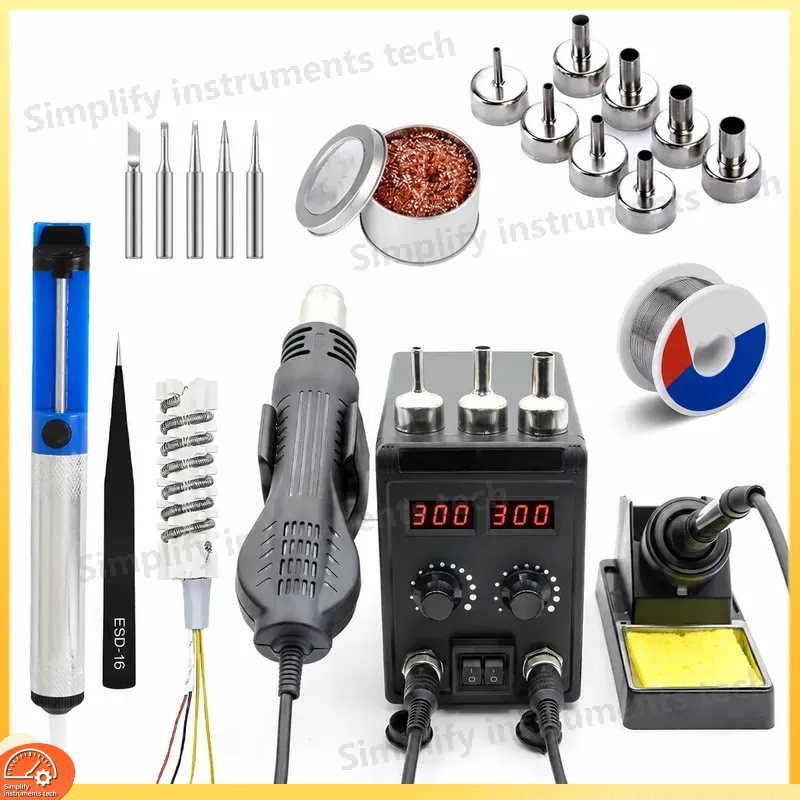 Stazione di Saldatura 8586D 2  - 2 In 1 Soldering Rework Station 750W recensione e prezzo