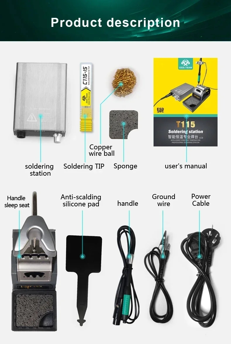 Stazione di Saldatura Elettric - C115 Nano Soldering Iron Station recensione e prezzo