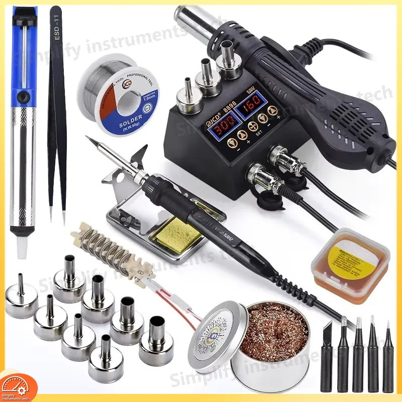 Stazione di Saldatura 8898 750 - 2 In 1 Soldering Rework Station 750W recensione e prezzo
